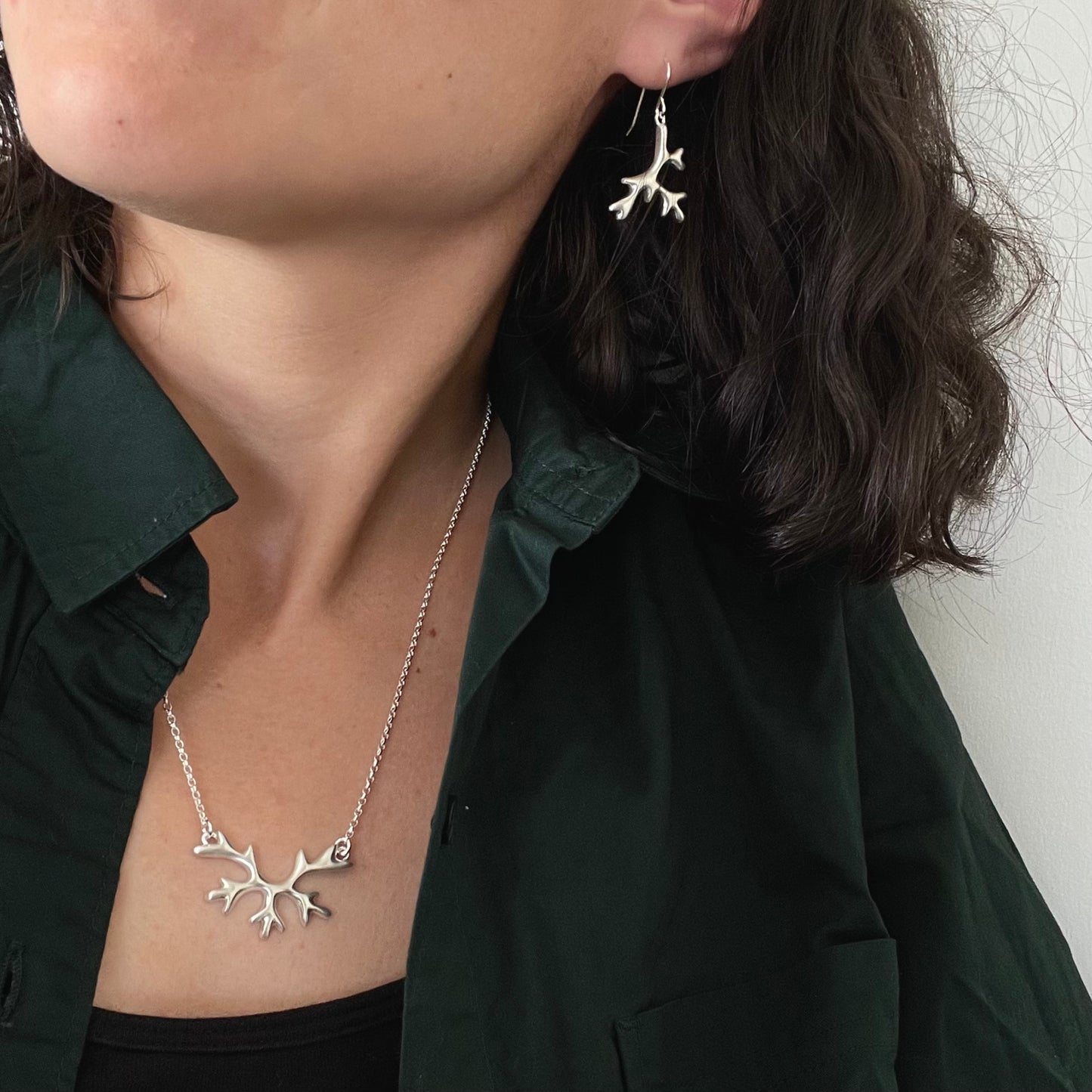 Antler Lichen Necklace