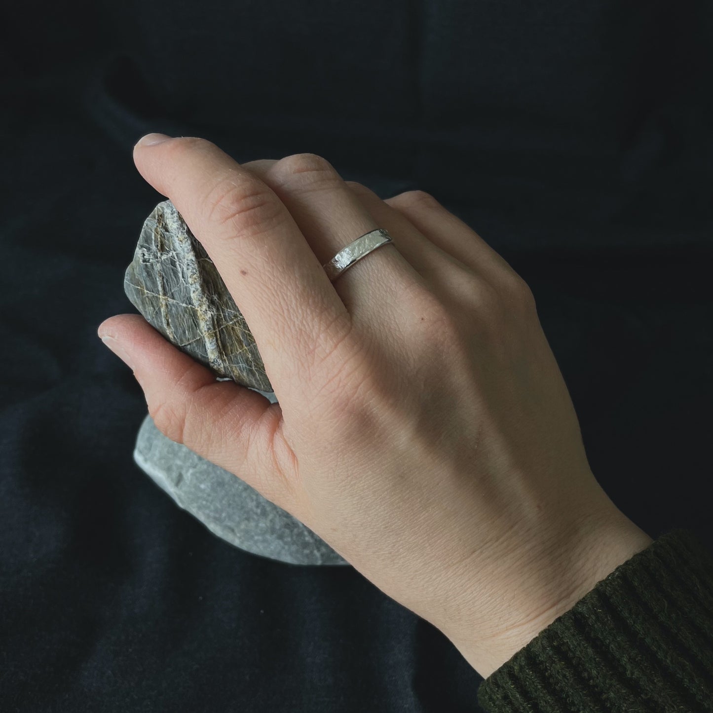 Rock Textured Ring (medium)