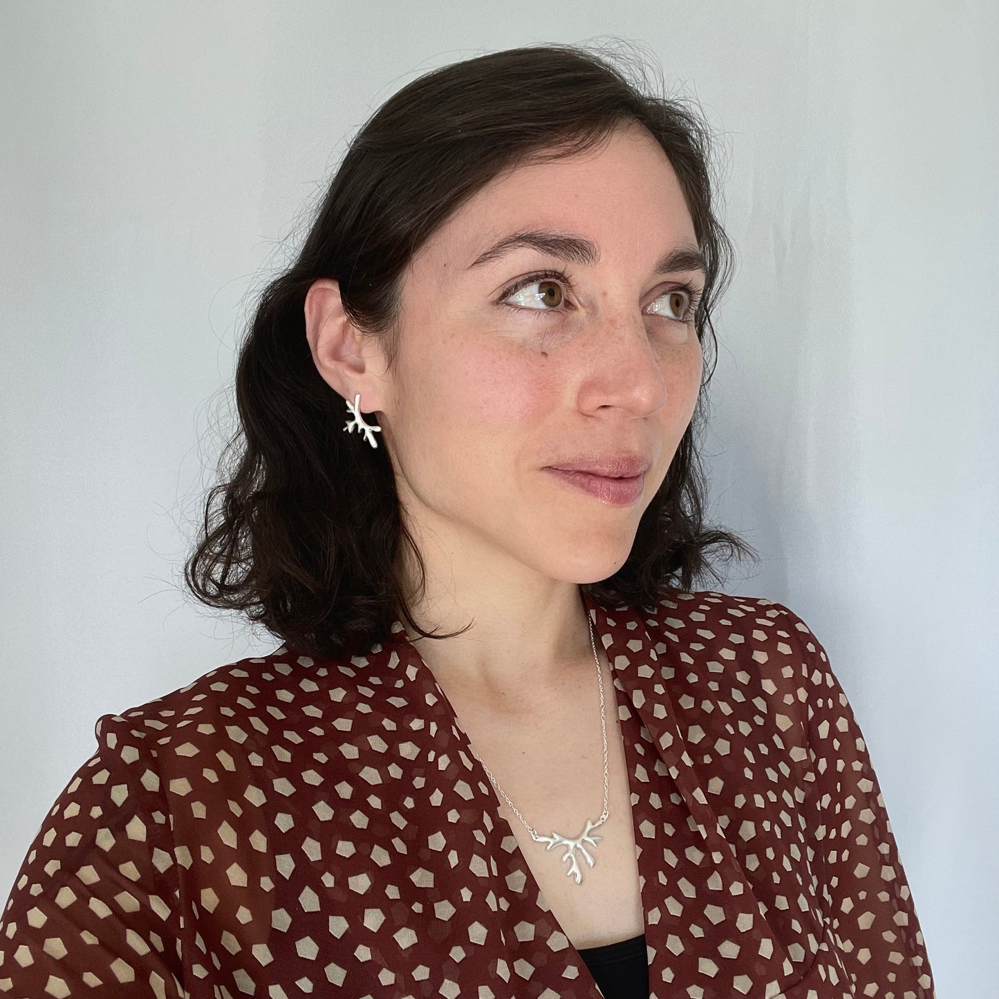 Coastal Lichen Earrings 01