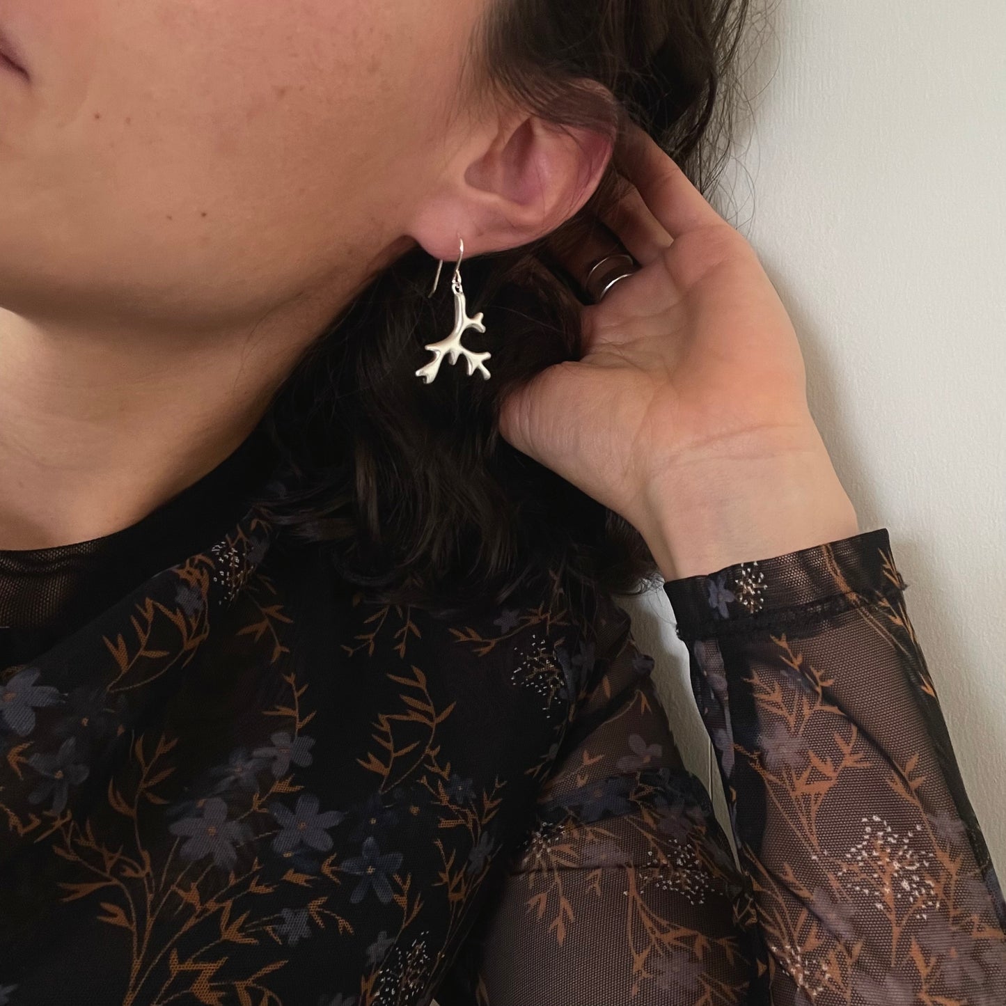 Coastal Lichen Dangle Earrings