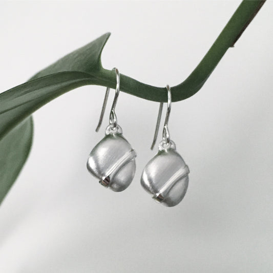 Single Stone Drop Earrings